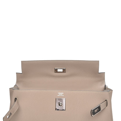 Hermes Togo Kelly Retourne 32 Gris Tourterelle 26 of 31