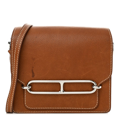 Hermes Barenia Faubourg Mini Sac Roulis Fauve 1 of 18