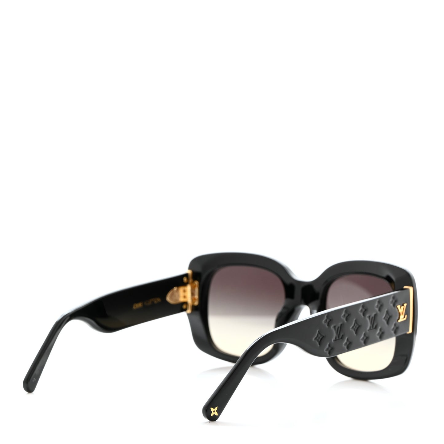 Acetate LV Empreinte Square Sunglasses Z1611E Black