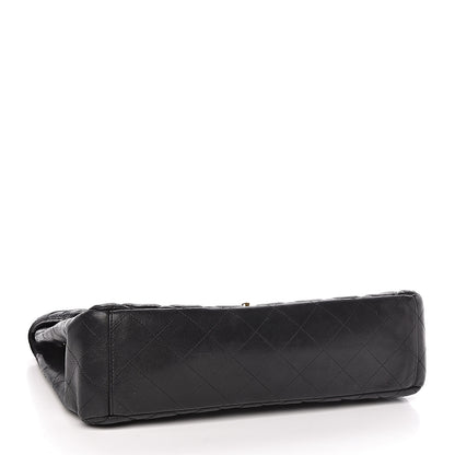 Chanel Lambskin Quilted Maxi Single Flap Black 4 of 13