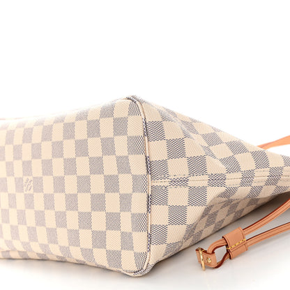 Louis Vuitton Damier Azur Neo Neverfull MM Rose Ballerine 9 of 12