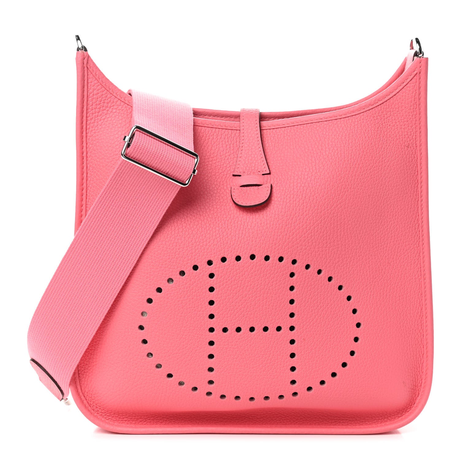Hermes Taurillon Clemence Evelyne III PM Rose Azalee 1 of 8