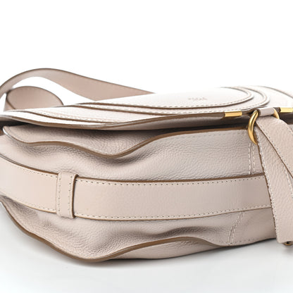 Chloe Calfskin Medium Marcie Round Crossbody Bag Abstract White 9 of 10
