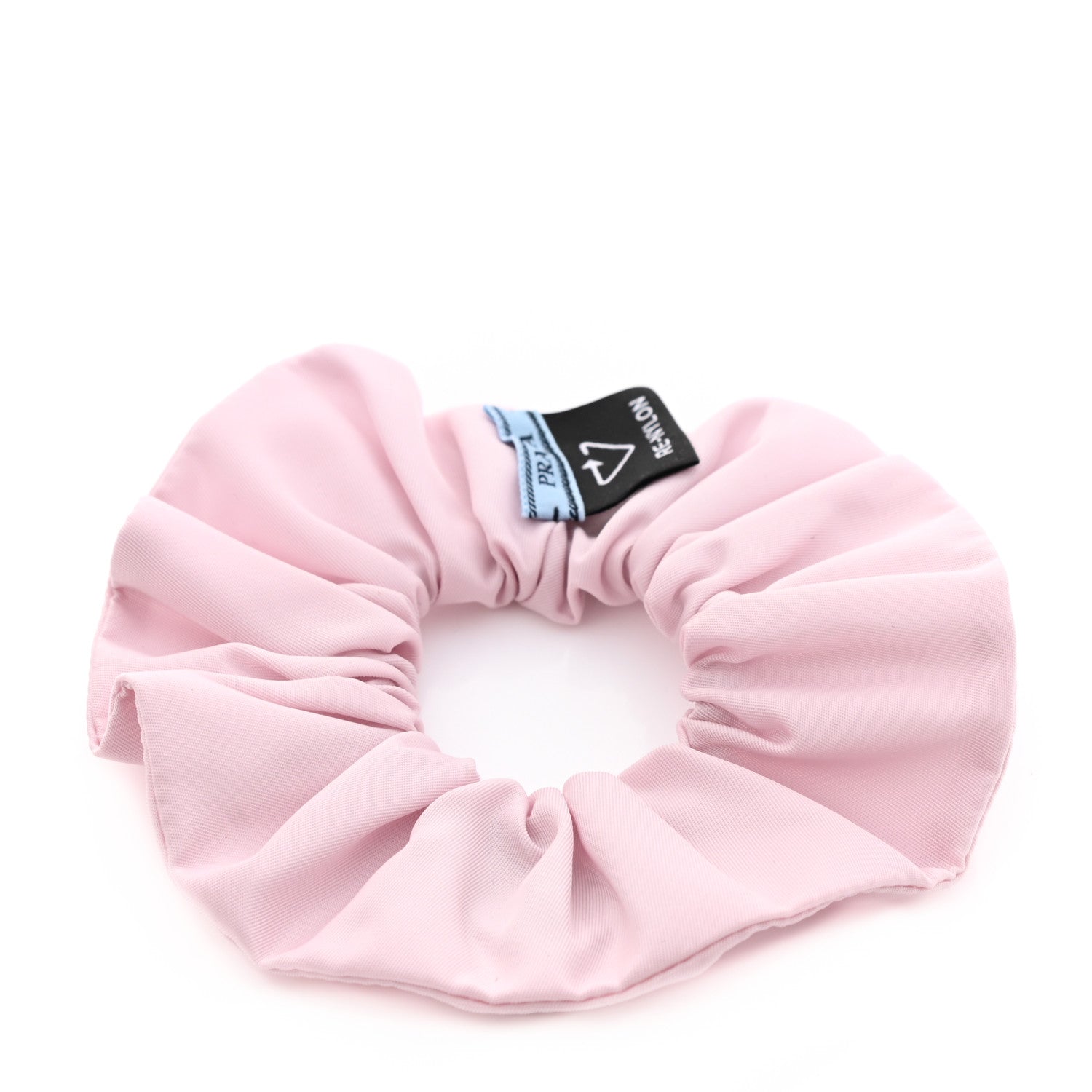 Prada Re-Nylon Metal Logo Scrunchie Alabastro 2 of 4