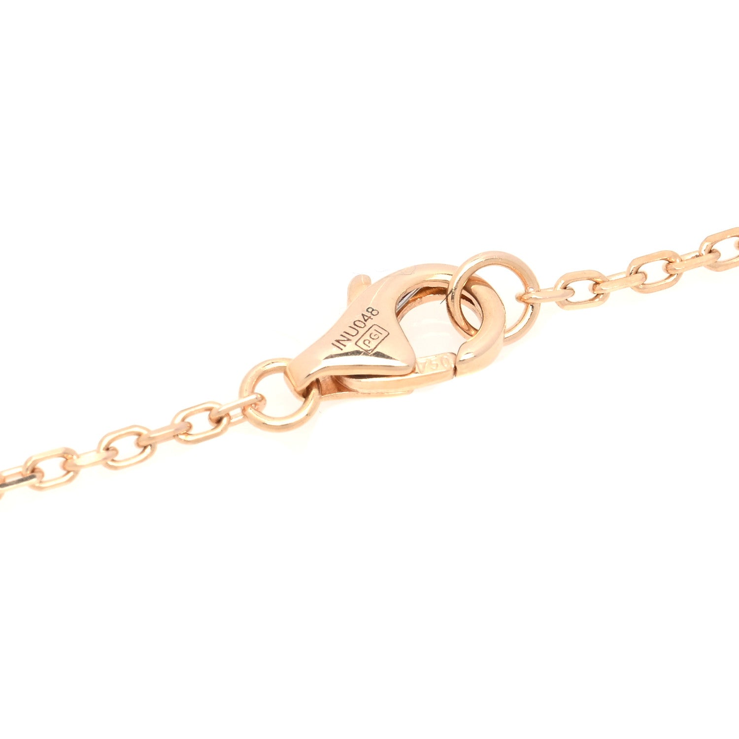 Cartier 18K Pink Gold Diamond Interlocking LOVE Paved Necklace 5 of 6