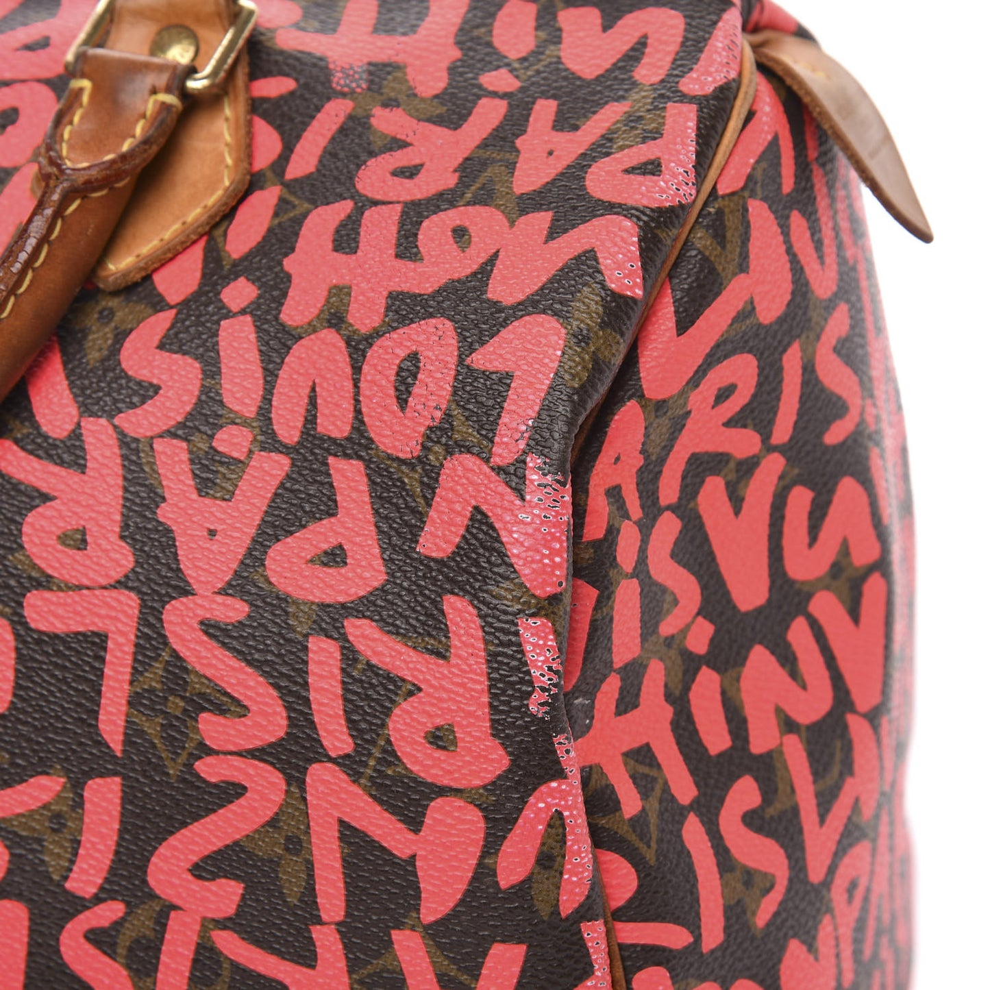 Monogram Graffiti Speedy 30 Fuchsia
