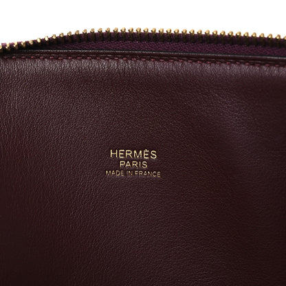 Hermes Taurillon Clemence Bolide 31 Bordeaux 6 of 12