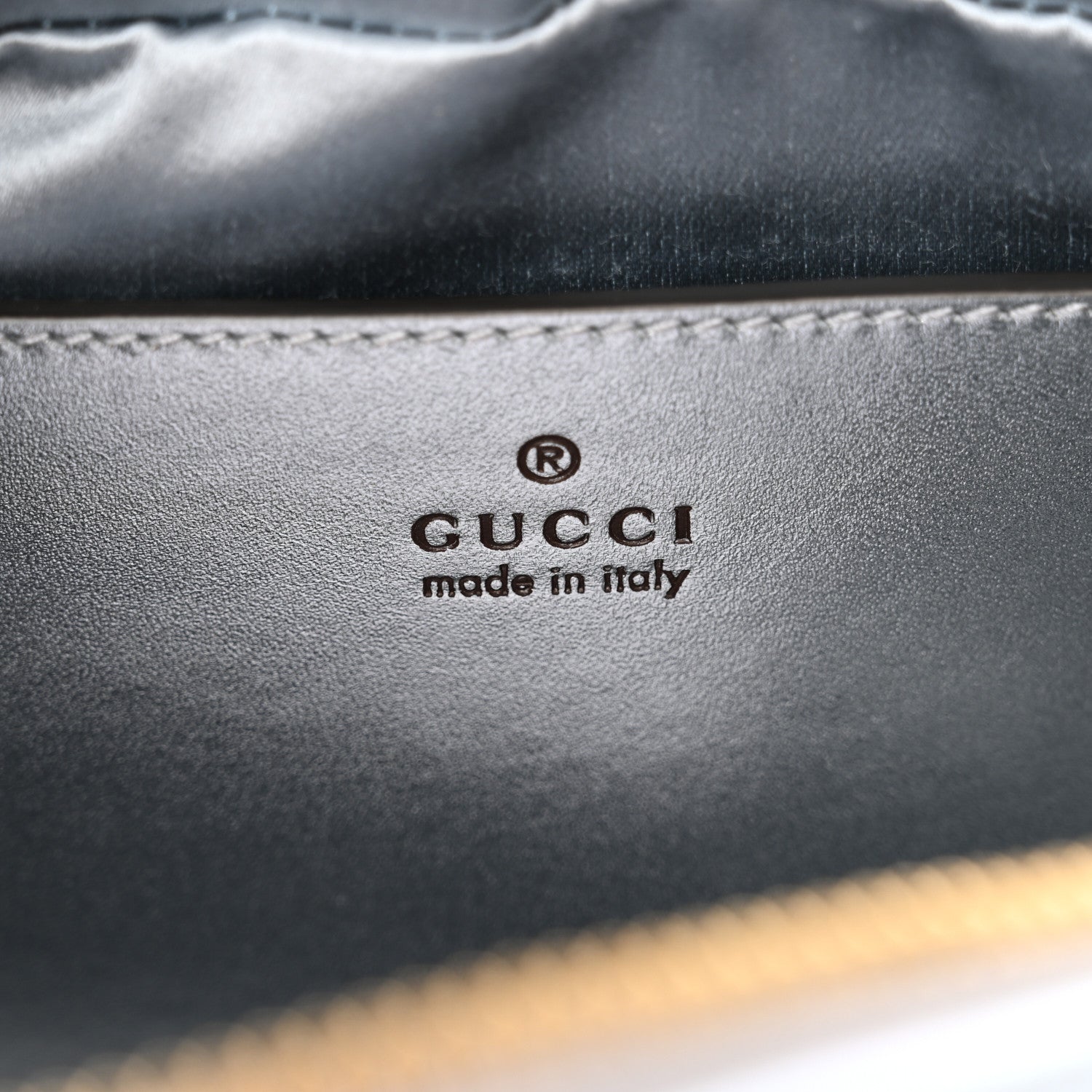 Gucci Iridescent Nappa Chevron Matelasse Small GG Marmont Chain Shoulder Bag Iridescent Snow Light Blue 6 of 12