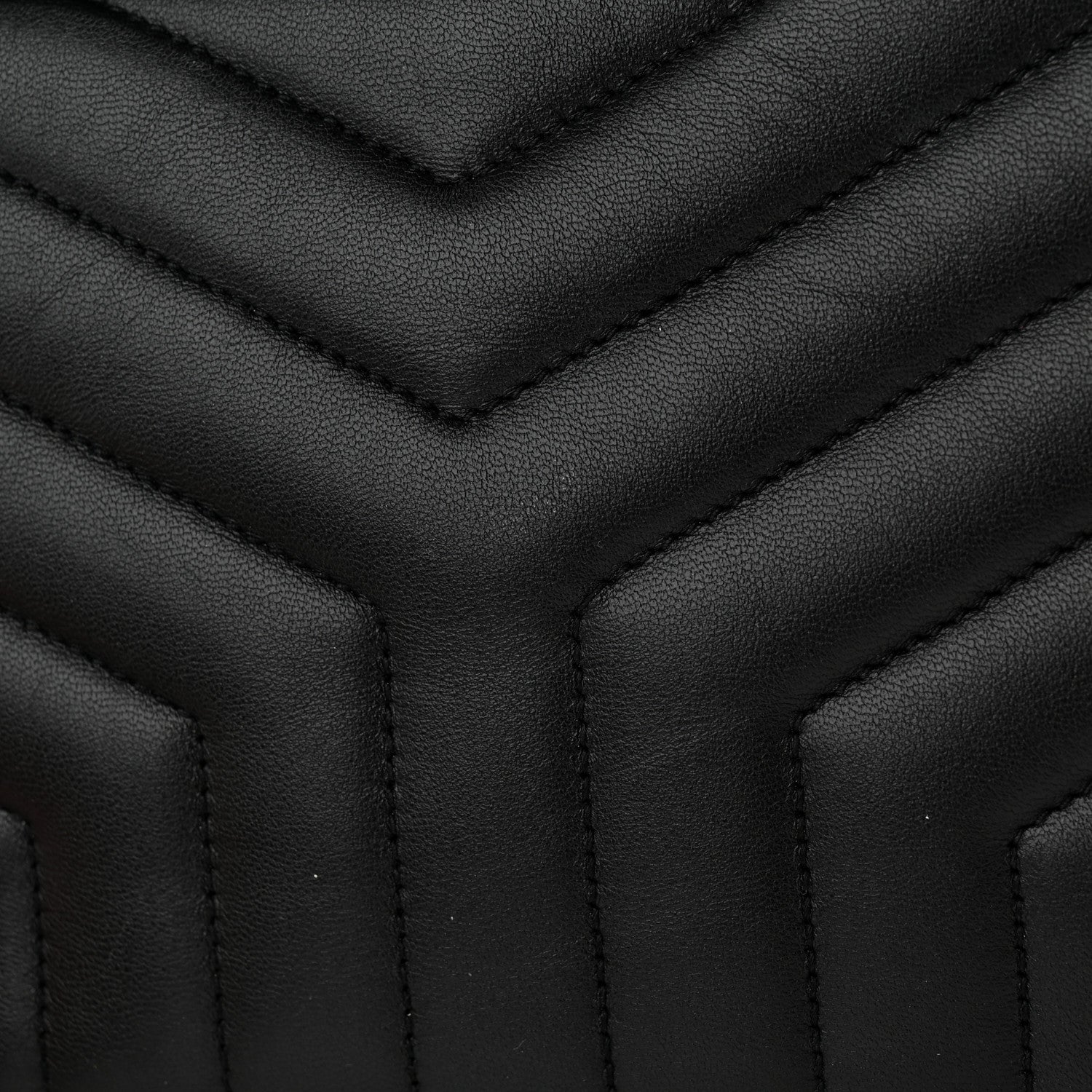 Saint Laurent Lambskin Y Quilted Monogram Loulou Cosmetic Case Black 10 of 10