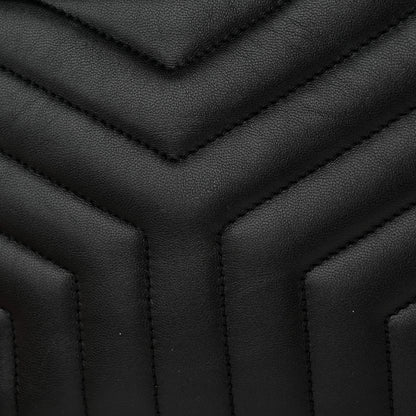 Saint Laurent Lambskin Y Quilted Monogram Loulou Cosmetic Case Black 10 of 10