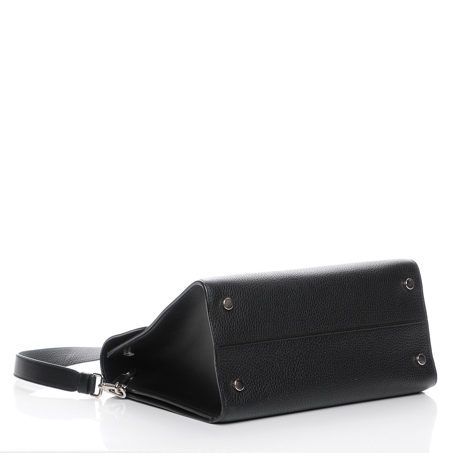 Christian Dior Grained Calfskin Medium Diorever Flap Black 4 of 7