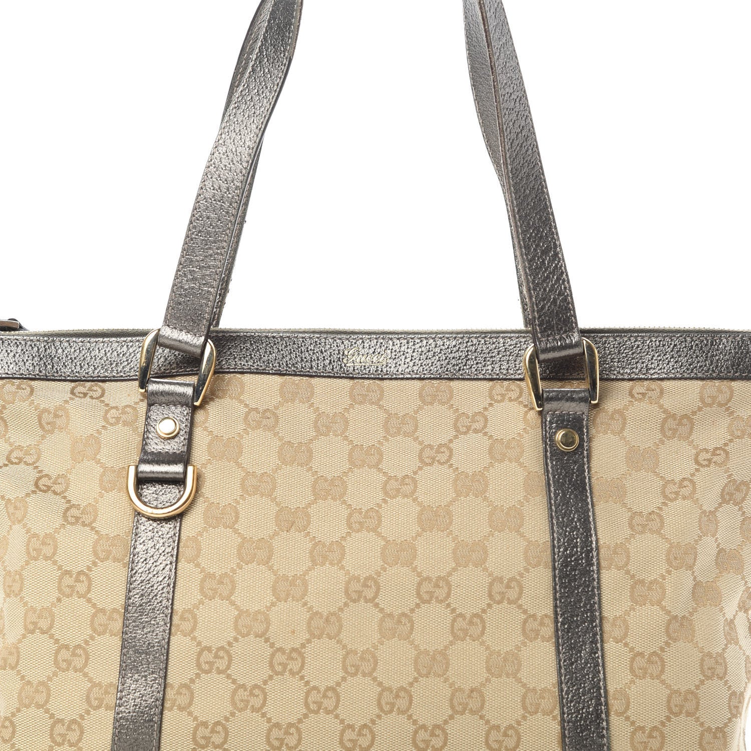 Gucci Monogram Medium Abbey Tote Dark Brown 8 of 17