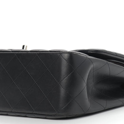 Chanel Lambskin Quilted Jumbo Double Flap Black 9 of 13