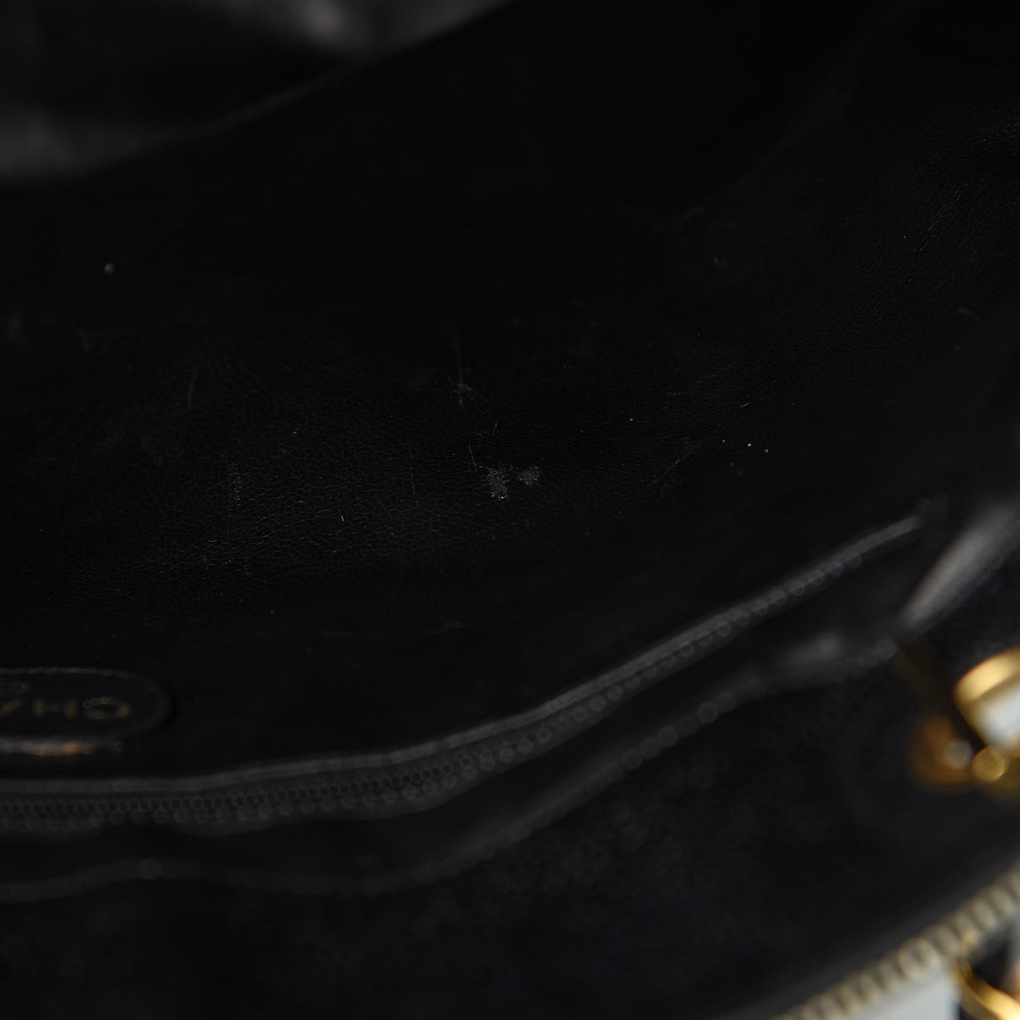 Caviar Large CC Shoulder Bag Black