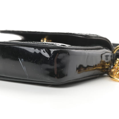 Christian Dior Patent Cannage Mini Crossbody Pouch Black 10 of 12