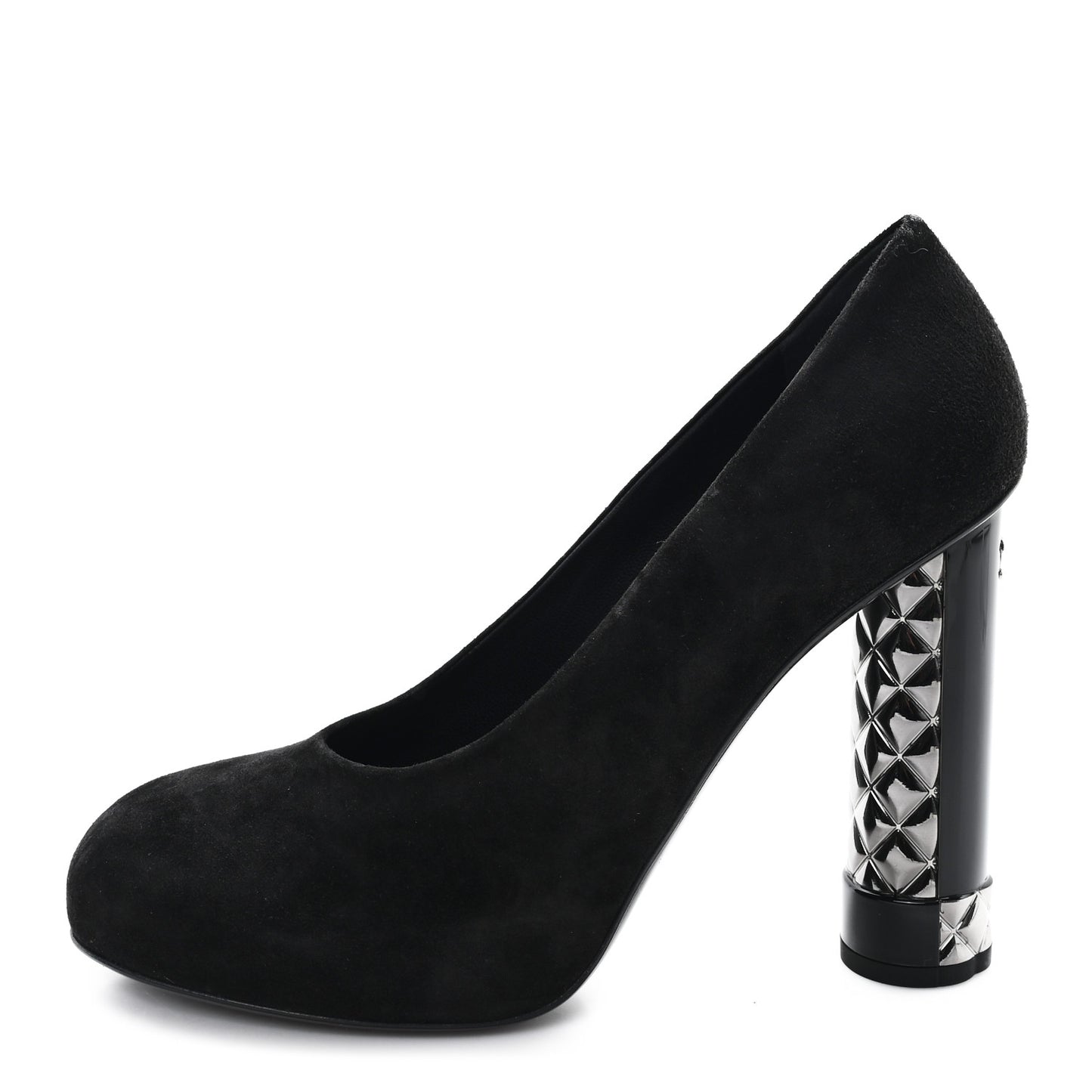 Suede Calfskin CC Pumps 40.5 Black