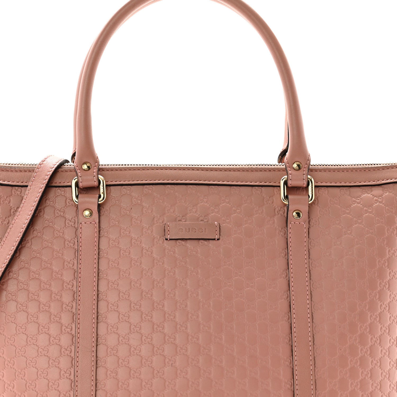 Gucci Soft Microguccissima Small Zippered Satchel Soft Pink 7 of 13