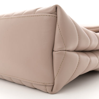 Saint Laurent Calfskin Y Quilted Monogram Medium Loulou Chain Satchel Light Natural 10 of 13