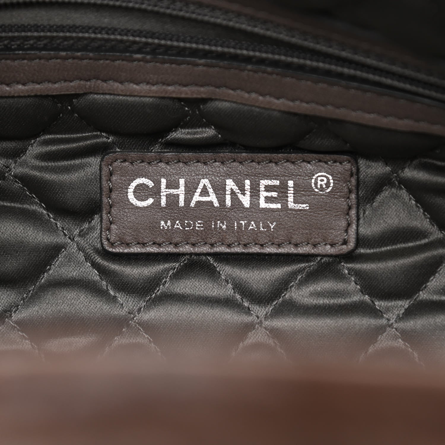 Chanel Distressed Lambskin Le Marais Bowler Brown 6 of 10