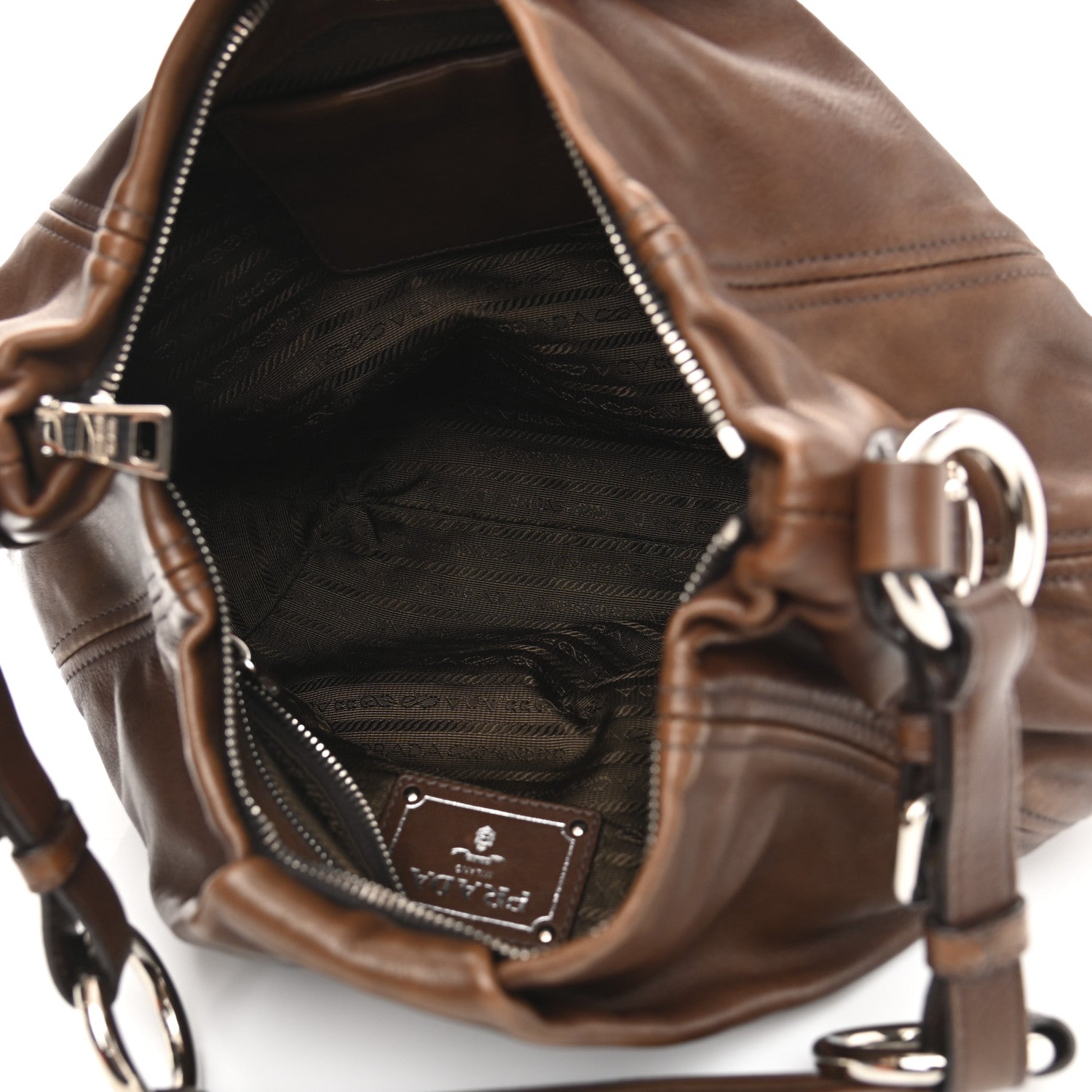 Prada Vitello Daino Hobo Bruciato 5 of 11