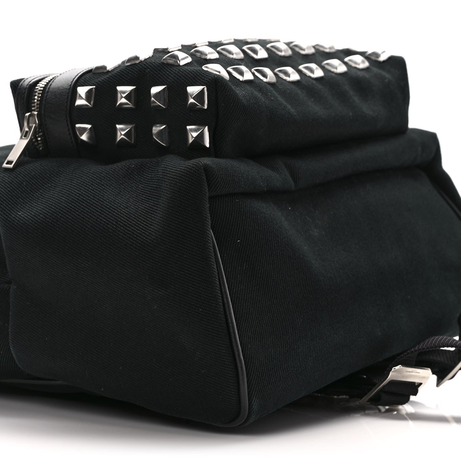 Saint Laurent Canvas City Studded Backpack Black 6 of 7