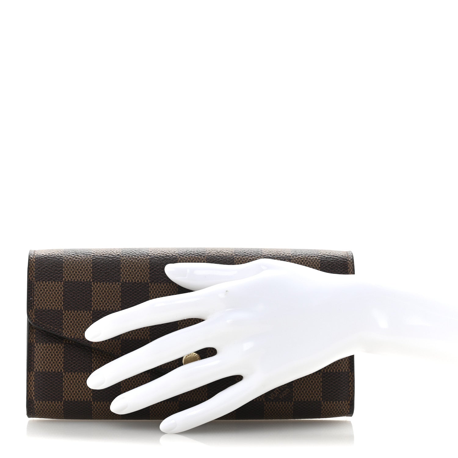 Louis Vuitton Damier Ebene Sarah Wallet NM 2 of 10