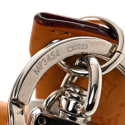 Louis Vuitton Calfskin Monogram Printed LV Fortune Cookie Bag Charm Key Holder Brown 3 of 3