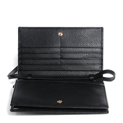 Gucci Dollar Calfskin Mini Swing Wallet Bag Black 5 of 7