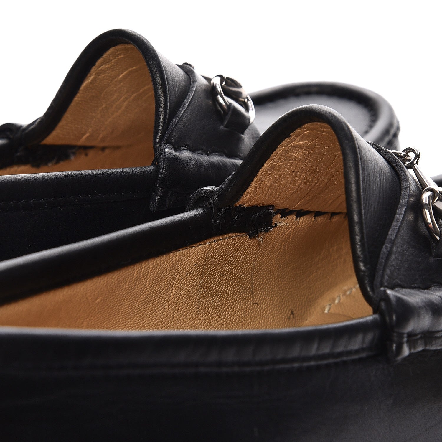 Gucci Calfskin Horsebit Loafers 35 Black 12 of 14