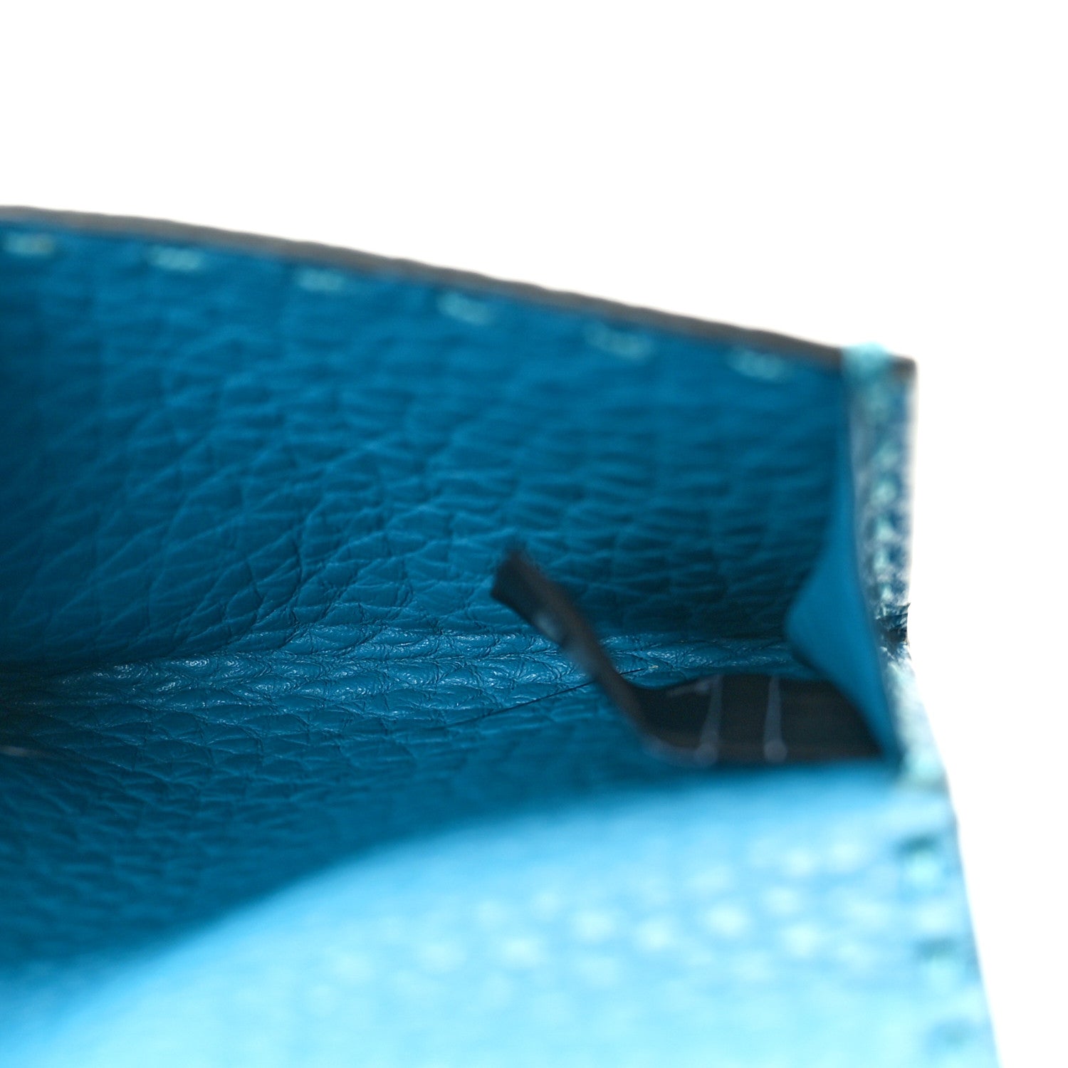 Fendi Cuoio Romano Selleria Card Holder Turquoise 5 of 9