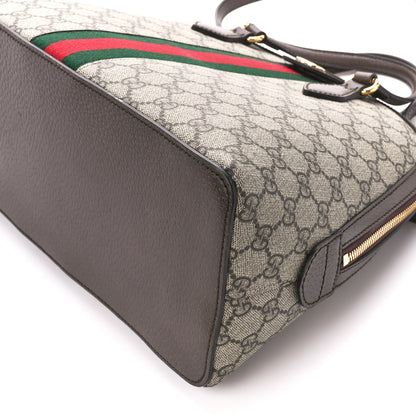 Gucci GG Supreme Monogram Web Medium Ophidia Top Handle Dome Bag Brown 11 of 11
