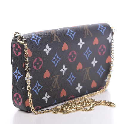 Louis Vuitton Game On Felicie Chain Wallet Black 4 of 10