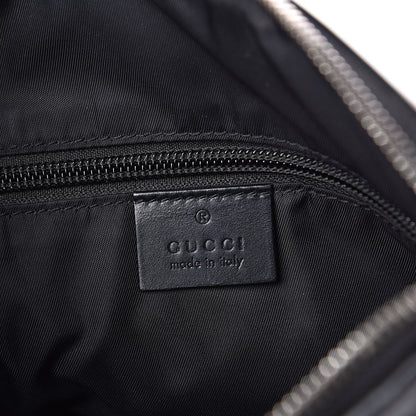 Gucci GG Supreme Monogram Web Messenger Bag Black 6 of 10