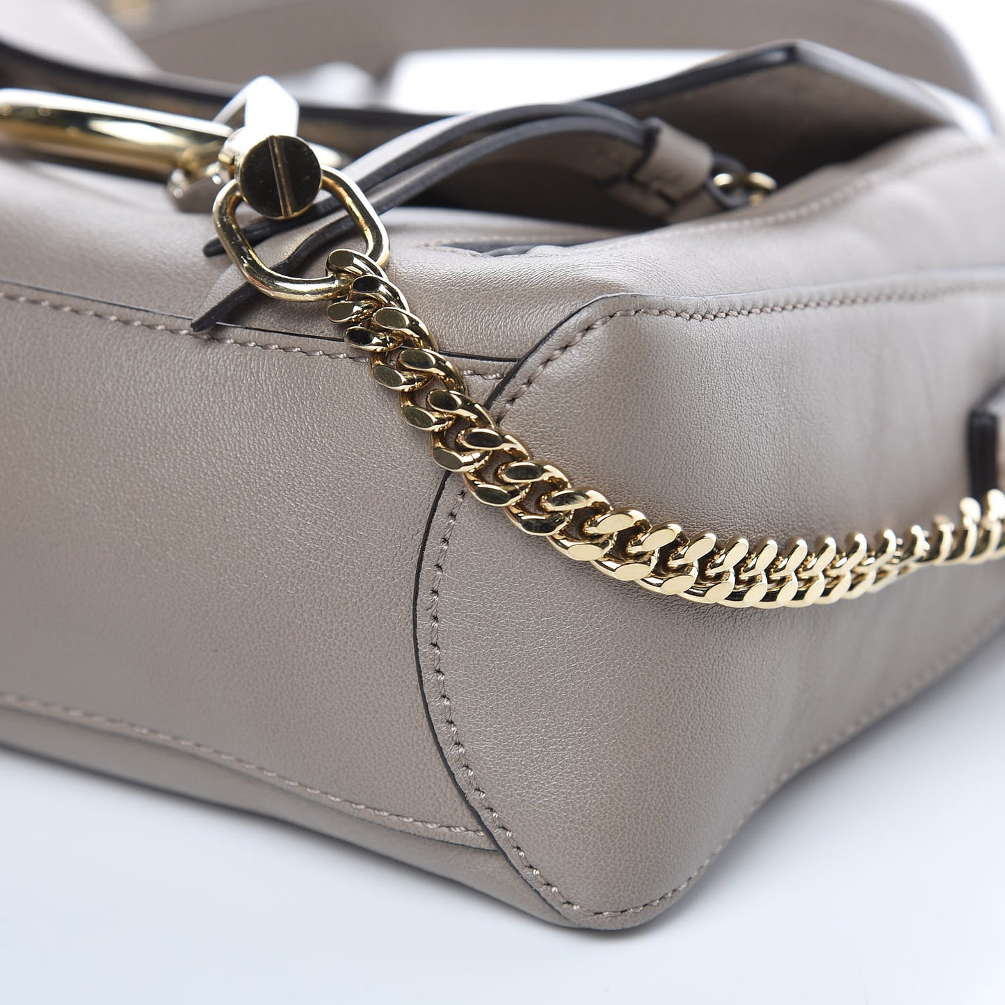 Calfskin Mini Faye Day Shoulder Bag Motty Grey