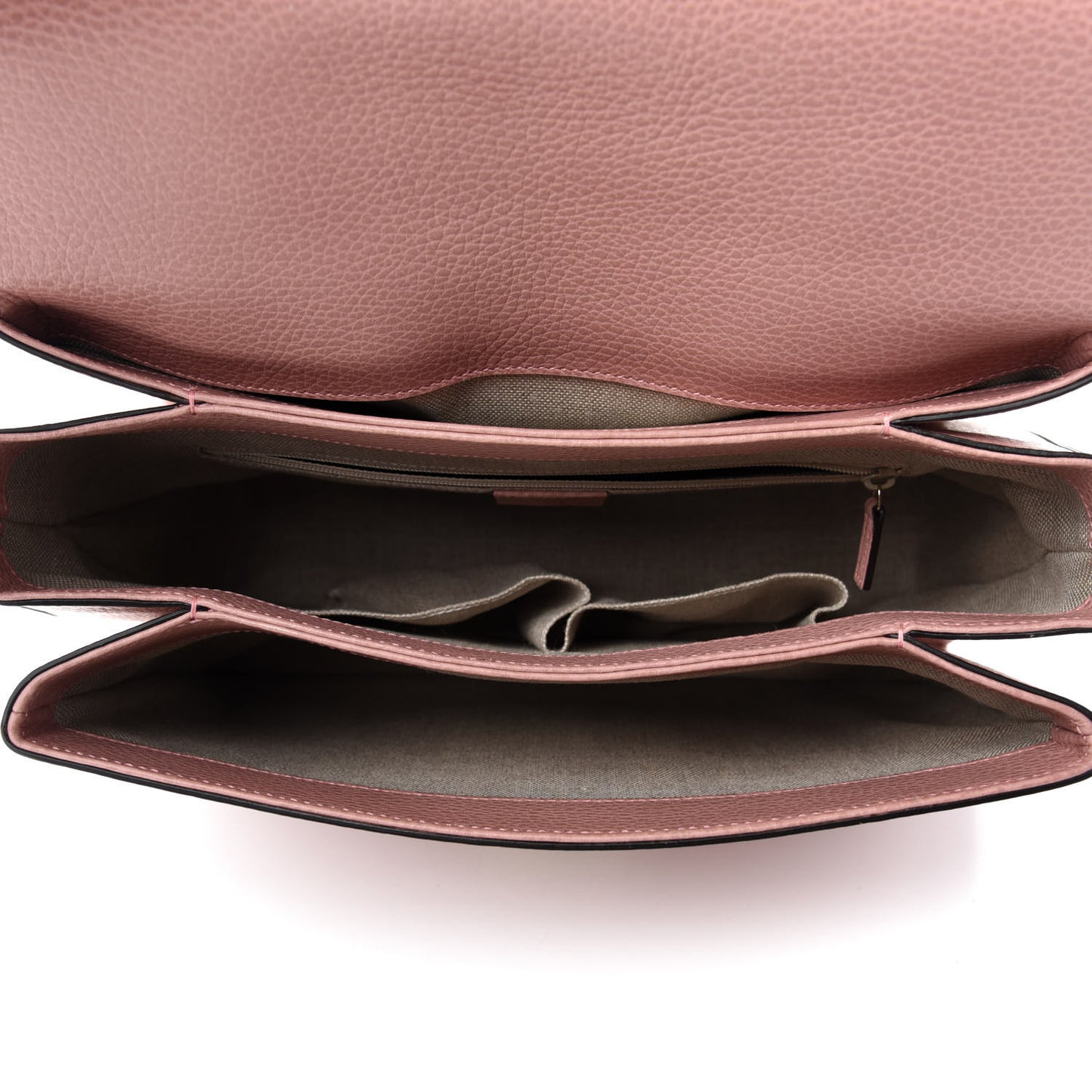 Dollar Calfskin Medium Interlocking G Top Handle Shoulder Bag Soft Pink