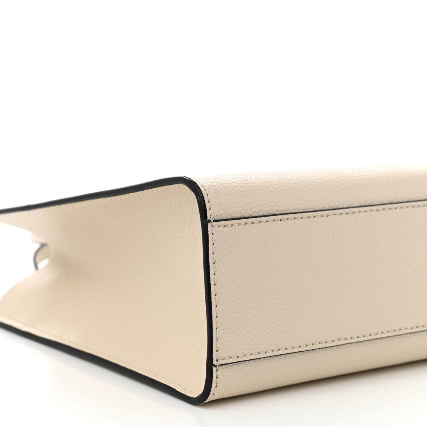 Calfskin Mini Grind Tote Bag White