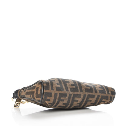 Fendi Zucca Vitello Elite Pochette Tobacco 8 of 10