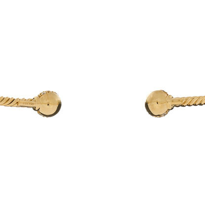 David Yurman 18K Yellow Gold Diamond 2.6mm Solari Cablespira Bracelet 3 of 3