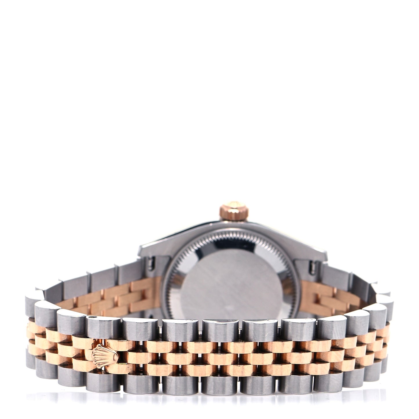 Stainless Steel 18K Everose Gold 26mm Oyster Perpetual Datejust Watch Black Roman 179171