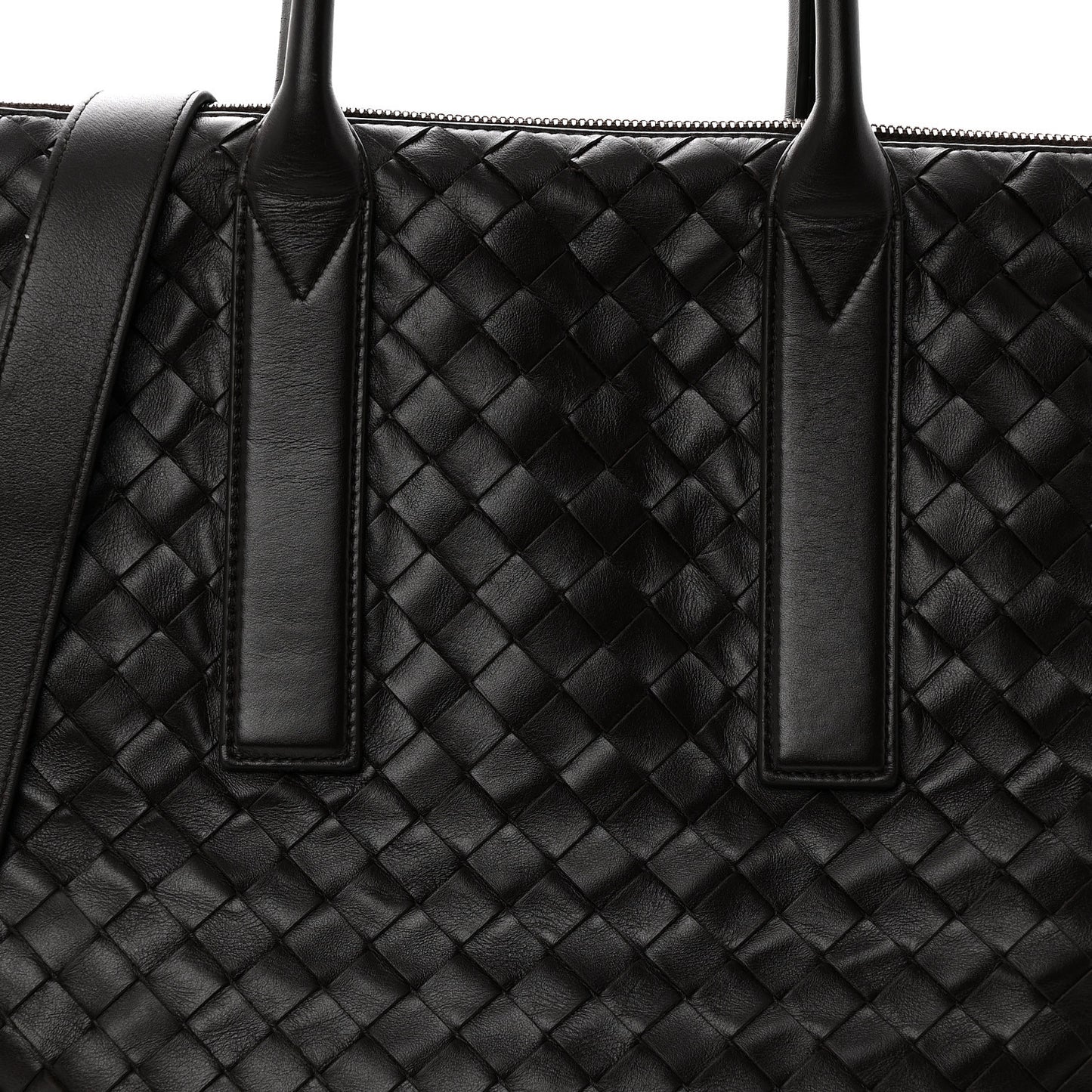 Calfskin Intrecciato Zipped North South Tote Fondant