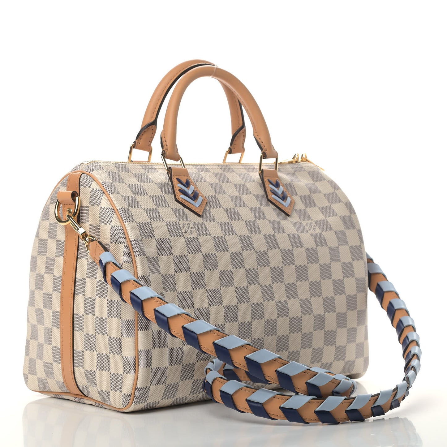 Damier Azur Braided Speedy Bandouliere 30 Blue