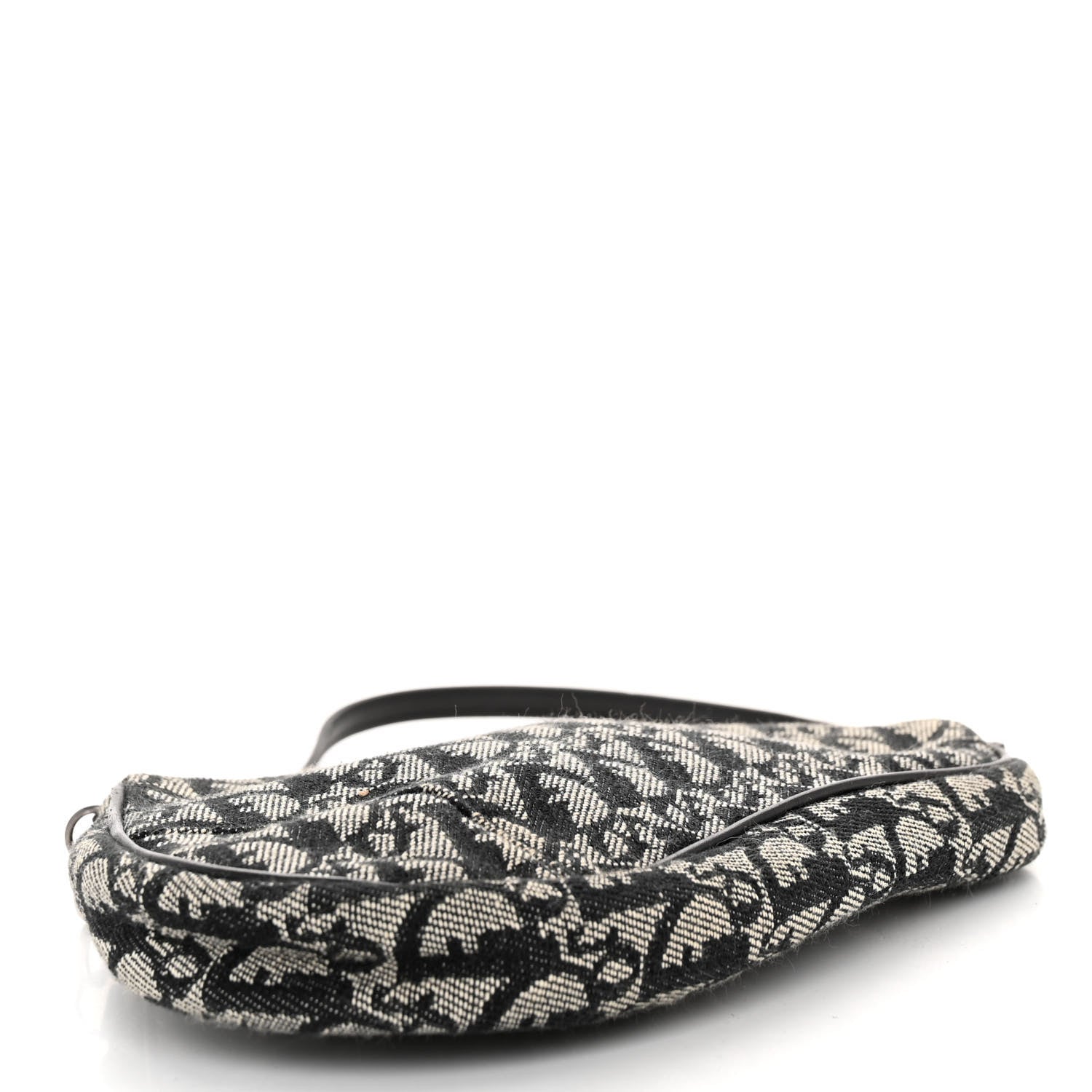 Christian Dior Monogram Mini Saddle Pochette Black 4 of 9