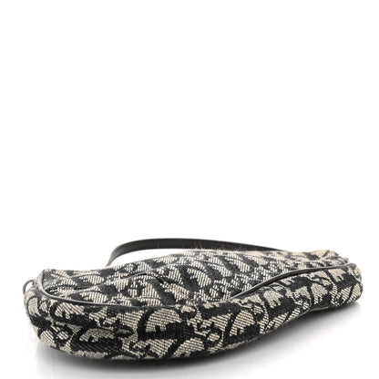 Christian Dior Monogram Mini Saddle Pochette Black 4 of 9