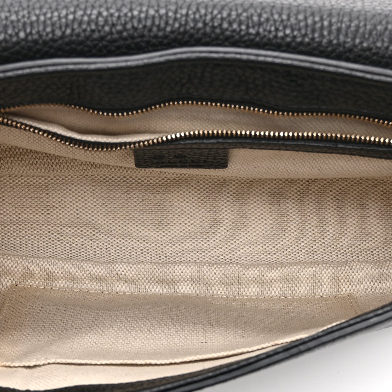 Gucci Pebbled Calfskin Medium Soho Flap Crossbody Black 5 of 10