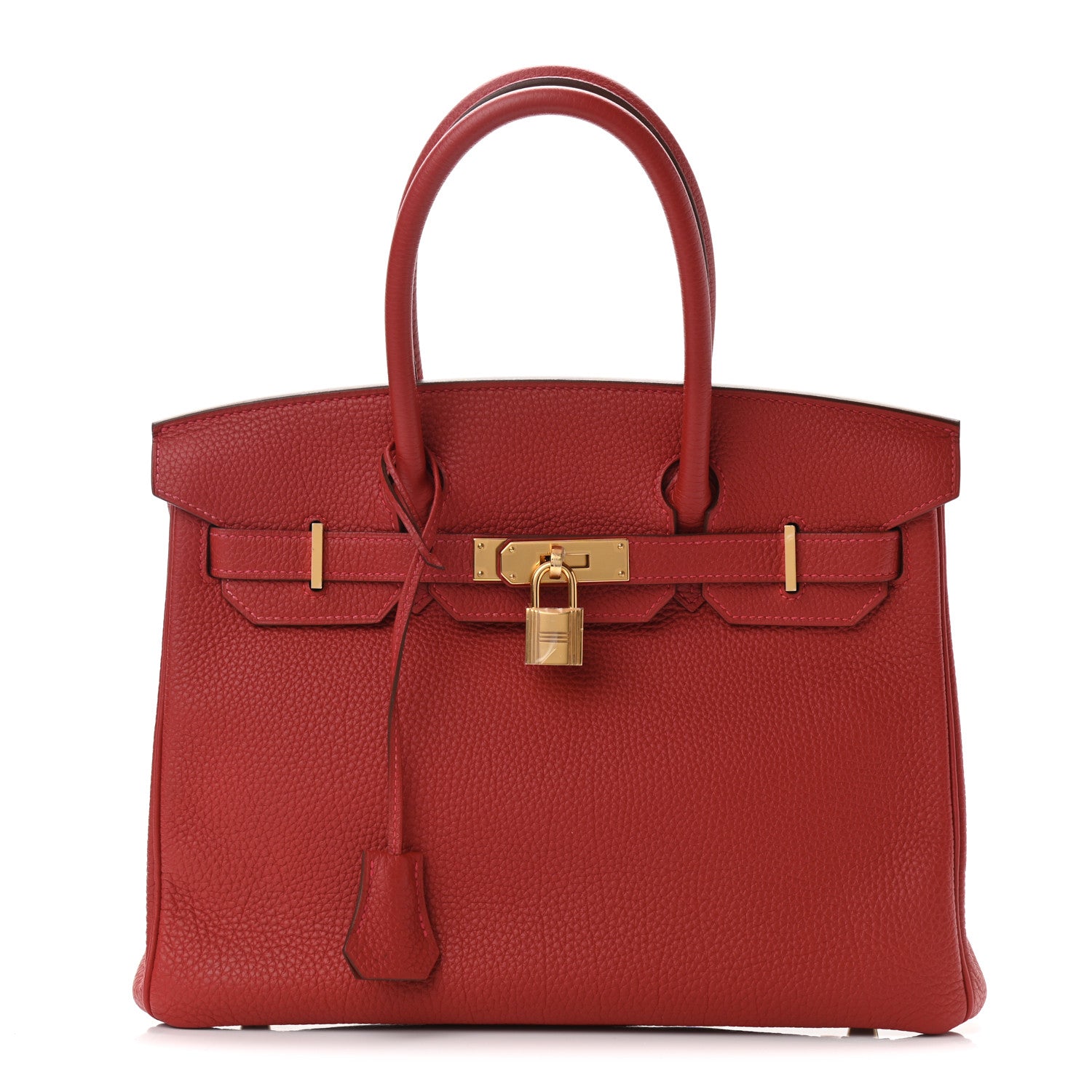 Hermes Togo Birkin 30 Rouge Casaque 1 of 11