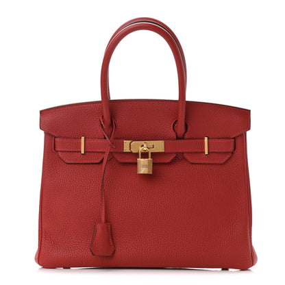 Hermes Togo Birkin 30 Rouge Casaque 1 of 11