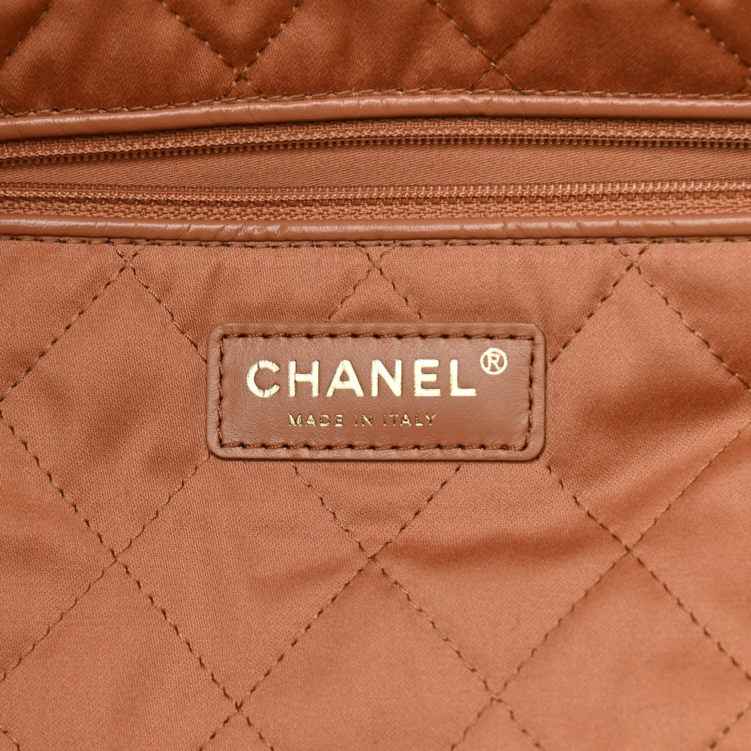Chanel Shiny Calfskin Quilted Chanel 22 Camel 8 of 12