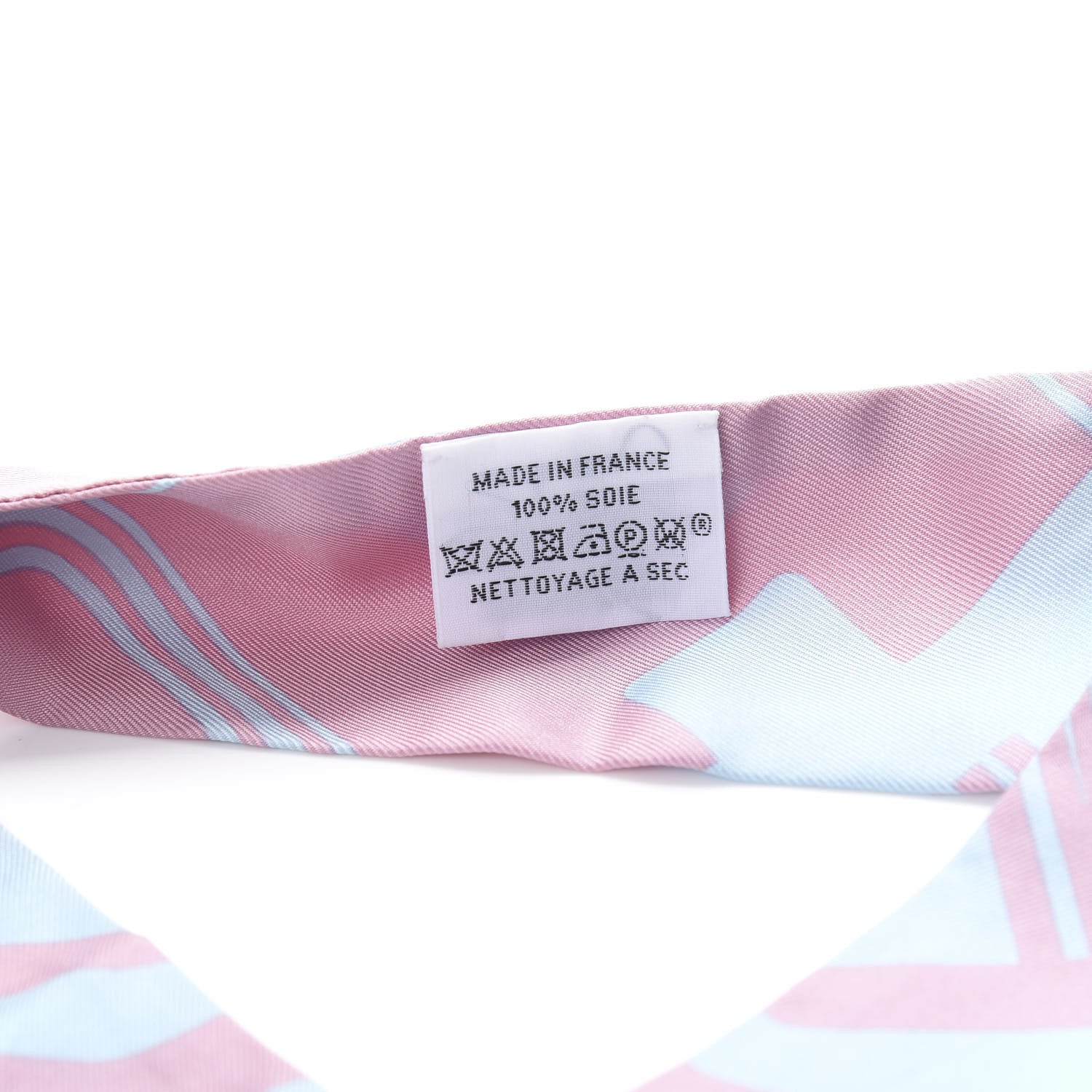 Hermes Silk Les Coupes Tattoo Twilly Ciel Vieux Rose 2 of 4