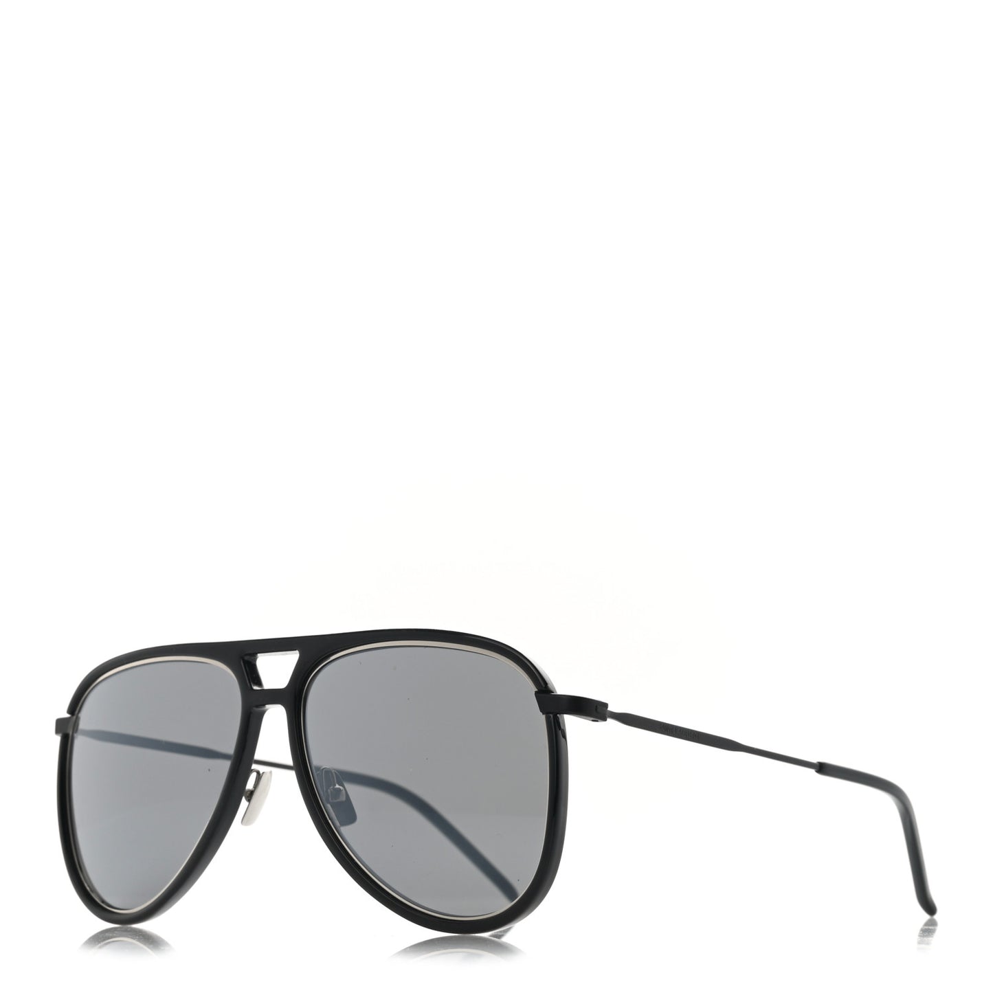 Metal Aviator Classic 11 Rim Sunglasses Black