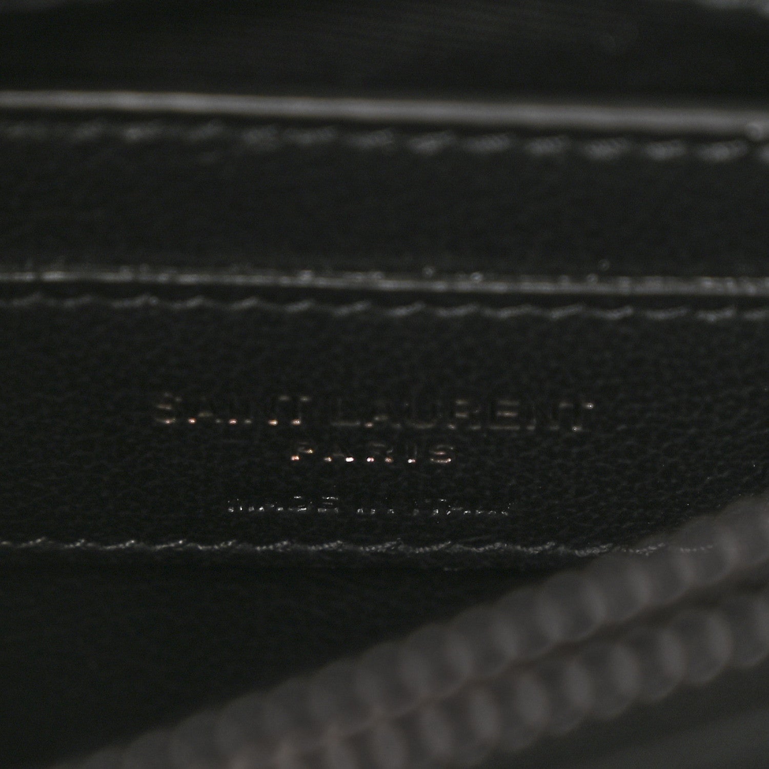 Saint Laurent Calfskin Y Quilted Monogram Monochrome Small Loulou Chain Satchel Black 7 of 13
